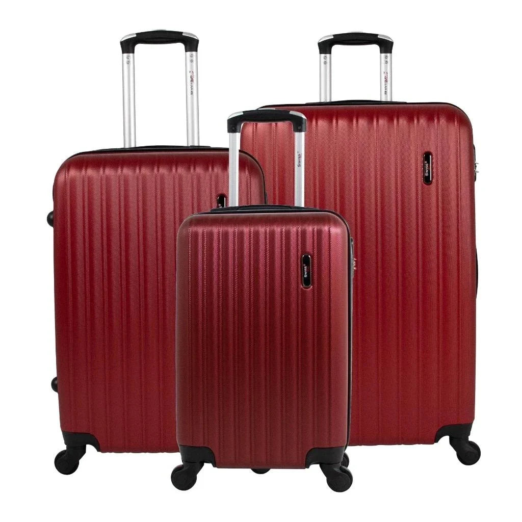 Kit 3 Malas de Viagem ABS Resistente 4 Rodas 360º P M G