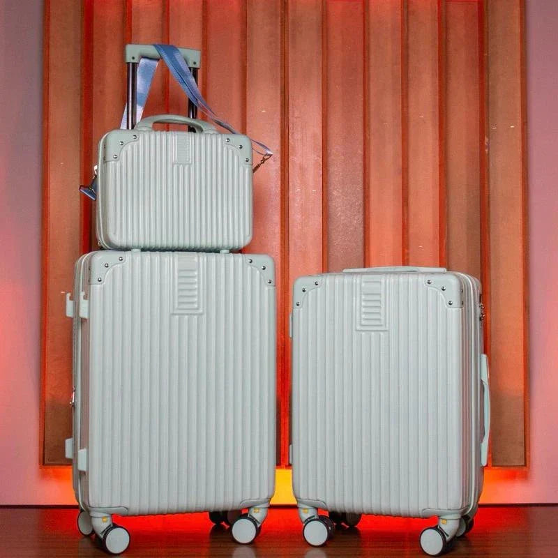 2 Malas Bordo Viagem + Frasqueira | Cadeado Numérico | Padrão ANAC | Rodinhas 360° |