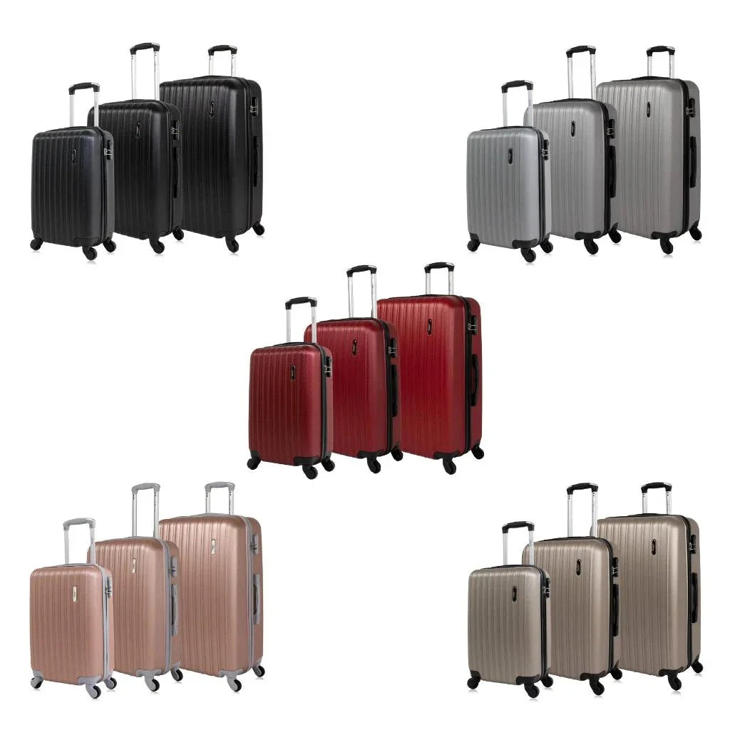 Kit 3 Malas de Viagem ABS Resistente 4 Rodas 360º P M G