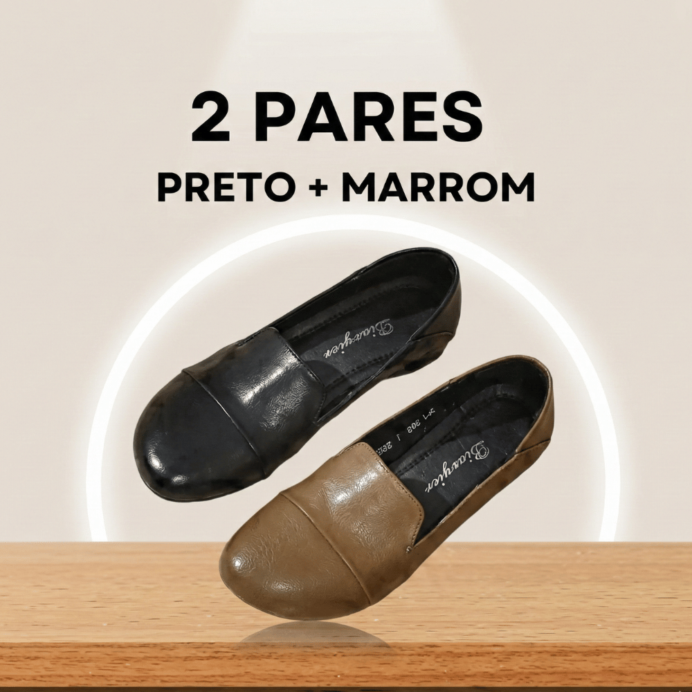 Sapatilhas em Couro - Compre 1 e leve 2