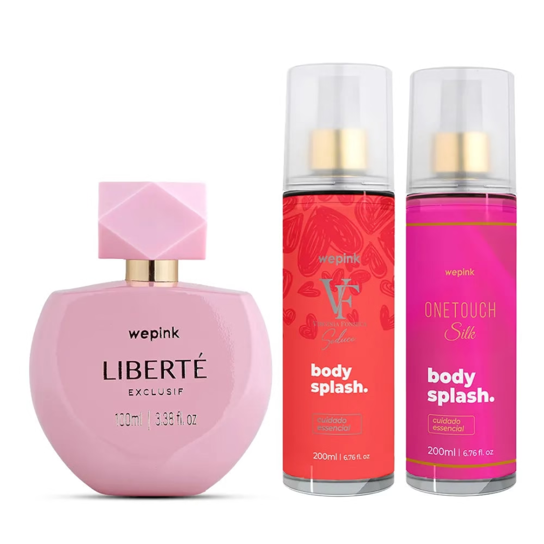 Kit Liberté Exclusif + Body Splash VF Seduce + One Touch Silk