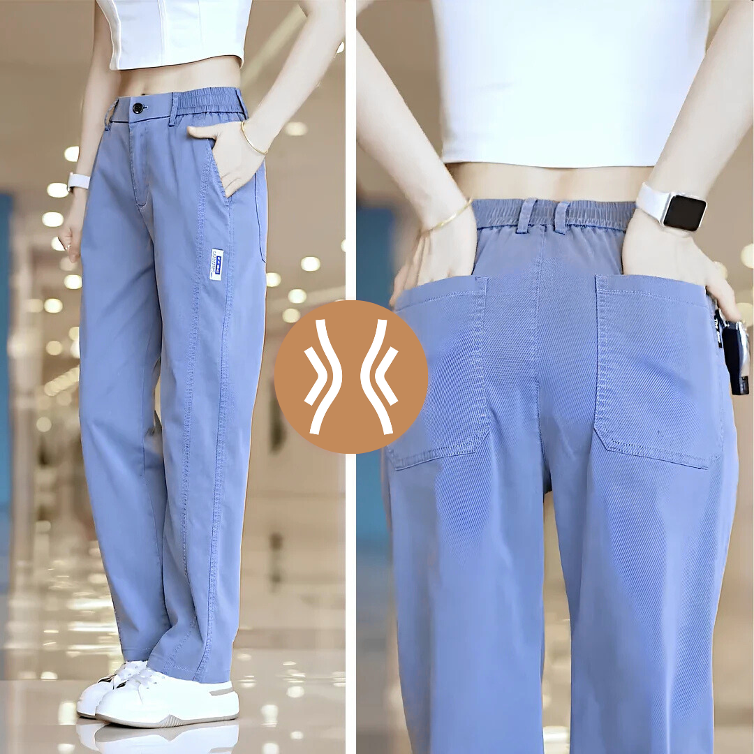 [Pague 2, Leve 3] Calça Feminina Aurora em Malha de Seda Gelo e Poliéster (Sua Nova Peça Favorita!)