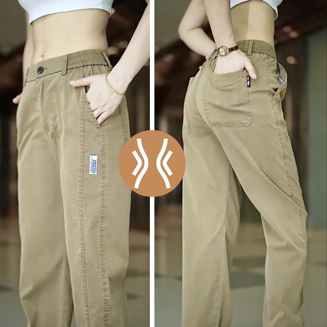 [Pague 2, Leve 3] Calça Feminina Aurora em Malha de Seda Gelo e Poliéster (Sua Nova Peça Favorita!)