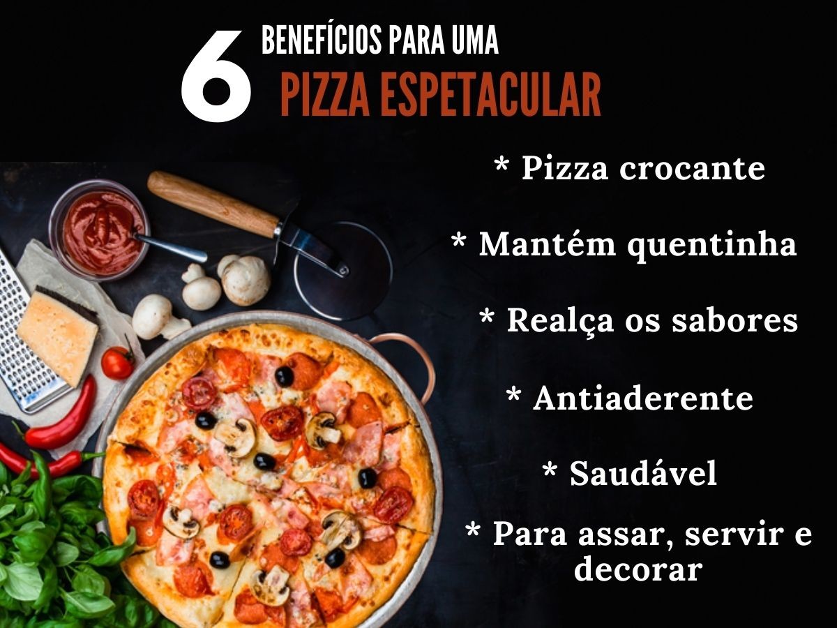 Forma de Pedra Sabão para pizza 32 cm alças de cobre curada