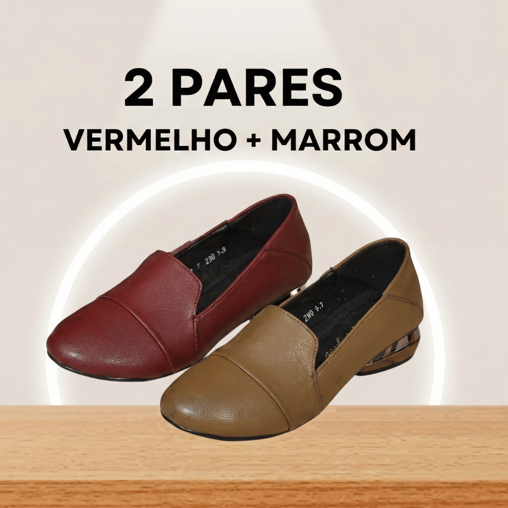 Sapatilhas em Couro - Compre 1 e leve 2