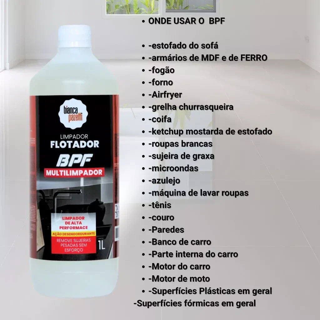 BPF 1L Flotador Multiuso Limpa Qualquer Superfície Concentrado